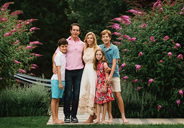 Jason and Claire Capello with their children (P ’23, ’26)