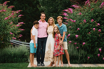 Jason and Claire Capello (P ’23, ’26) and their children